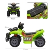 QUAD ELETTRICO PER BAMBINI CON BATTERIA RICARICABILE 6V ETÀ 18-36 MESI VERDE