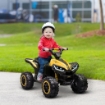 QUAD ELETTRICO PER BAMBINI 12 V ETÀ 3-5 ANNI GIALLO