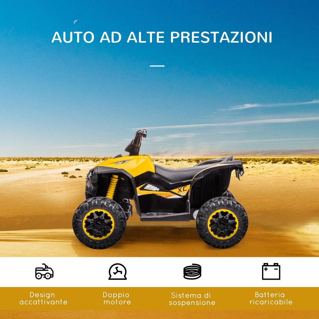 HOMCOM Moto Da Cross Elettrica Per Bambini Da 3-5 Anni, Batteria 12V Ricaricabile E Rotelline Rimovibili 106 5x51 5x68cm Blu