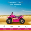 QUAD PER BAMBINI ELETTRICO CON BATTERIA RICARICABILE 6V ROSA