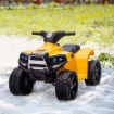 QUAD PER BAMBINI 18-36 MESI ATV ELETTRICO 6V VELOCITÀ 3KM/H NERO GIALLO