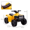 QUAD PER BAMBINI 18-36 MESI ATV ELETTRICO 6V VELOCITÀ 3KM/H NERO GIALLO