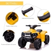 QUAD PER BAMBINI 18-36 MESI ATV ELETTRICO 6V VELOCITÀ 3KM/H NERO GIALLO