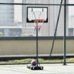 CANESTRO BASKET ALTEZZA REGOLABILE 160-210 CM IN ACCIAIO E BASE CON RUOTE