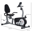 CYCLETTE ORIZZONTALE RECUMBENT CON 8 LIVELLI SCHERMO LCD E SEDUTA REGOLABILE 122-137X62X103 CM