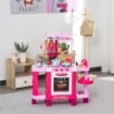 CUCINA GIOCATTOLO PER BAMBINI CON 38 ACCESSORI INCLUSI ROSA