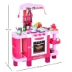 CUCINA GIOCATTOLO PER BAMBINI CON 38 ACCESSORI INCLUSI ROSA