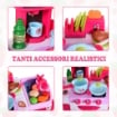 CUCINA GIOCATTOLO PER BAMBINI CON 38 ACCESSORI INCLUSI ROSA