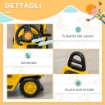 TRATTORE A PEDALI PER BAMBINI 3-4 ANNI CON RULLO COMPRESSORE