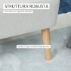 POLTRONA IMBOTTITA PER SOGGIORNO E SALA IN STILE NORDICOPOL IN TESSUTO BIANCO