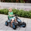 GO KART A PEDALI PER BAMBINI 5-12 ANNI CON SEDILE REGOLABILE RUOTE IN GONFIABILI