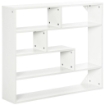 LIBRERIA A MURO MODERNA IN LEGNO A 4 LIVELLI 94X19.5X80 CM BIANCO