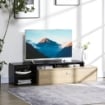 MOBILE TV 32"-65" CON RIPIANO RIMOVIBILE E ARMADIETTO CON ANTA RIBALTABILE