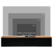 MOBILE TV CON DESIGN LUCIDO A PARETE IN TRUCIOLATO160 X 35 X 30 CM