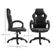 SEDIA DA UFFICIO STILE GAMING NERO