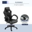 SEDIA DA UFFICIO STILE GAMING NERO