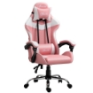 SEDIA DA GAMING ERGONOMICA CON ALTEZZA REGOLABILE E RECLINABILE ROSA