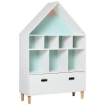 LIBRERIA SCAFFALE PORTAGIOCHI PER CAMERETTA CON MENSOLE A CUBI COLORATE