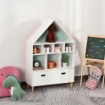 LIBRERIA SCAFFALE PORTAGIOCHI PER CAMERETTA CON MENSOLE A CUBI COLORATE