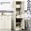 MOBILE BAGNO IN LEGNO CON CASSETTO 4X34X150 CM COLOR LEGNO CHIARO