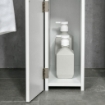 COLONNA DA BAGNO CON 2 RIPIANI E 2 ARMADIETTI 15.2X29.8X118 CM BIANCO