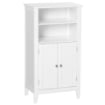 MOBILE BAGNO CON MENSOLE REGOLABILI E ARMADIETTO 2 ANTE 50X30X93CM BIANCO