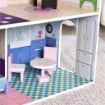 CASA DELLE BAMBOLE IN LEGNO PER BAMBINI 3+ ANNI CON 12 ACCESSORI ROSA