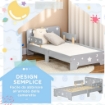 LETTO PER BAMBINI 3-6 ANNI CON STELLE E LUNA 143 X 76 X H49 CM