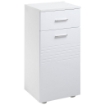 MOBILE BAGNO IN LEGNO CON CASSETTO E 1 ANTA CON MENSOLE 35X30X77.5CM BIANCO