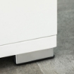 MOBILE BAGNO CON 2 ARMADIETTI ANTE E 2 RIPIANI APERTI 80X33.5X190 CM BIANCO