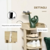 MOBILE SCARPIERA PER INGRESSO IN LEGNO, CON RIPIANO PORTA OGGETTI ROVERE