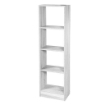 GAIA SCAFFALE LIBRERIA IN LEGNO A 4 RIPIANI 40 X 24 X H137 CM IN COLORE BIANCO