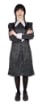 COSTUME HALLOWEEN MERCOLEDI ADDAMS CON PARRUCCA TAGLIA 6-8 ANNI