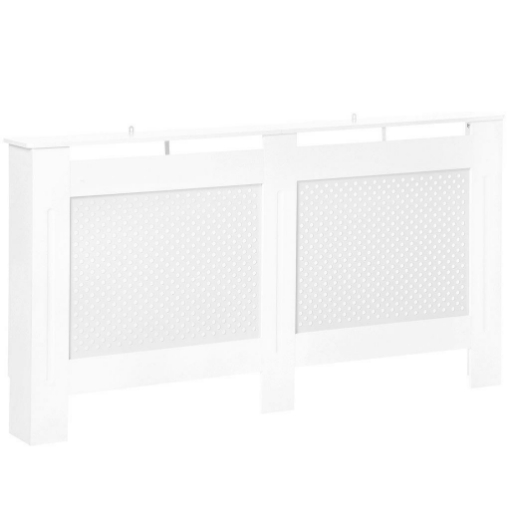 COPRITERMOSIFONE IN LEGNO A GRIGLIA 151.5X82X19CM BIANCO 