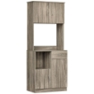 CREDENZA MODERNA PER CUCINA O SALA DA PRANZO 71X41X178CM LEGNO GRIGIO