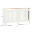 MOBILE COPRI TERMOSIFONE RIVESTIMENTO IN LEGNO BIANCO 152*19*82 CM  ISY-781070