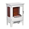 CAMINO ELETTRICO EFFETTO FIAMMA E 3 LATI APERTI 39X26X54.8CM COLORE BIANCO