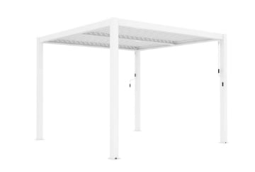 PERGOLA BIOCLIMATICA 4 X 4 IN ALLUMINIO COLORE BIANCO