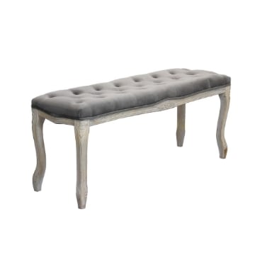 PANCA MISTY IN VELLUTO VINTAGE DI COLORE TAUPE