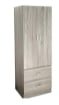 ERMES ARMADIO IN LEGNO CON 2 ANTE E CASSETTI 60 X 42 X 180 CM COLORE OLMO