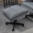  POLTRONA RELAX MASSAGGIANTE CON POUF E TELECOMANDO 78 X 81 X 99 CM GRIGIO