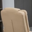 SET POLTRONA RELAX  RECLINABILE E POUF POGGIAPIEDI GIREVOLE  79X80X102CM BEIGE