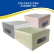 MAURY'S SCATOLE IN PVC SHAPE 50X39X24CM COLORE ASSORTITO