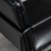 POLTRONCINA STILE INDUSTRIALE SIMILPELLE E ACCIAIO 60X59X78CM COLORE NERO