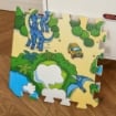 TAPPETO PUZZLE PER BAMBINI ANTISCIVOLO CON FANTASIA COLORATA 182,5X182,5 CM