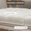 EASYCOMFORT Panca Fondo Letto con Gambe in Legno Ottomana per