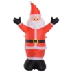 BABBO NATALE GONFIABILE LUMINOSO CON LUCI LED 80X40X120CM