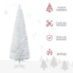 ALBERO DI NATALE ARTIFICIALE IN PVC CON 390 RAMI DA 180 CM BIANCO