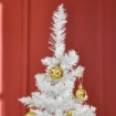 ALBERO DI NATALE ARTIFICIALE IN PVC CON 390 RAMI DA 180 CM BIANCO