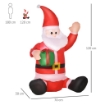 BABBO NATALE GONFIABILE IMPERMEABILE DA ESTERNO CON LUCI A LED 120CM  ROSSO